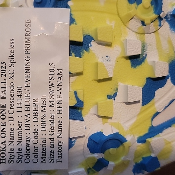 Men's Size 9 Hoka One One Crescendo XC Spikeless Fall 2023 - Picture 4 of 6